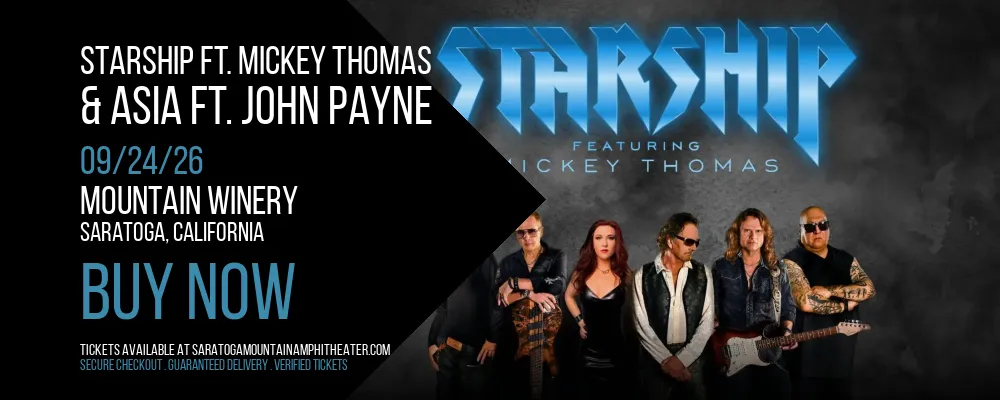 Starship ft. Mickey Thomas & ASIA ft. John Payne at Mountain Winery